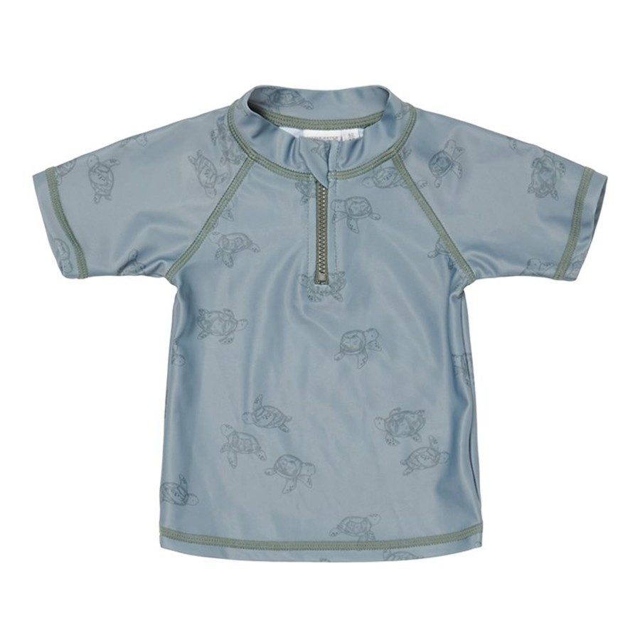 Clothing & Accessories Little Dutch Swimwear | Swim T-Shirt Short Sleeves Turtle Island Olive