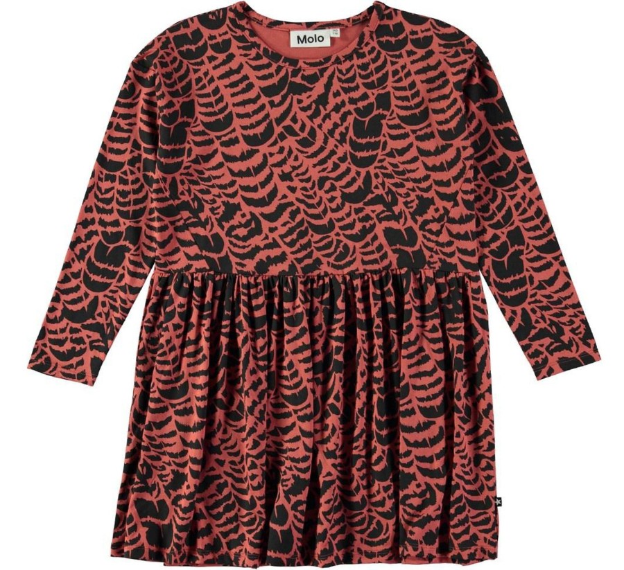 Clothing & Accessories Molo Girl 2-12 Years | Carly Graphic Feather Dress