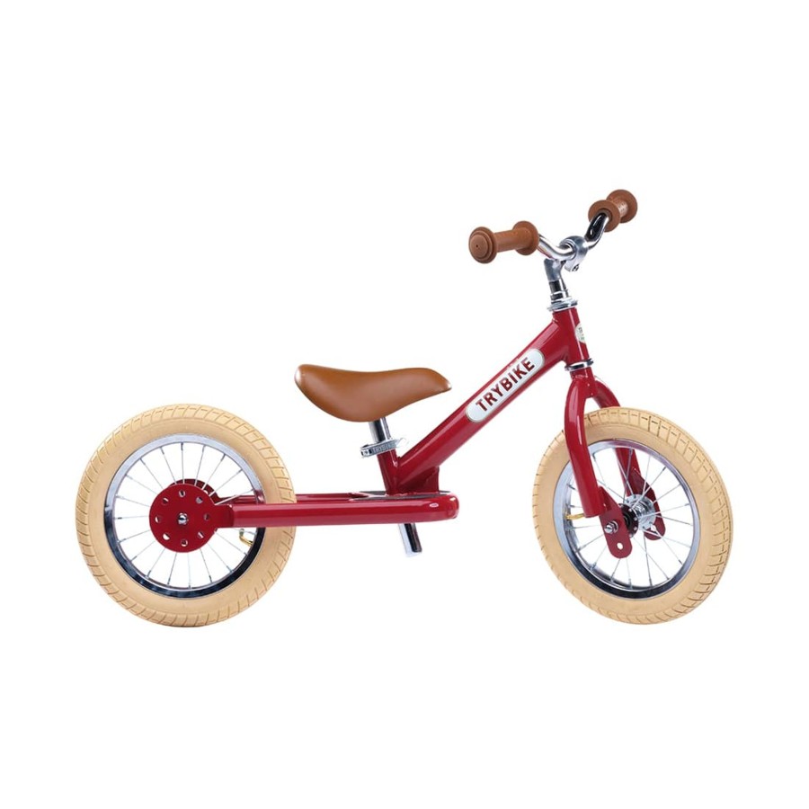 Outdoor Trybike Ride On | Trybike Balance Bike - Vintage Red