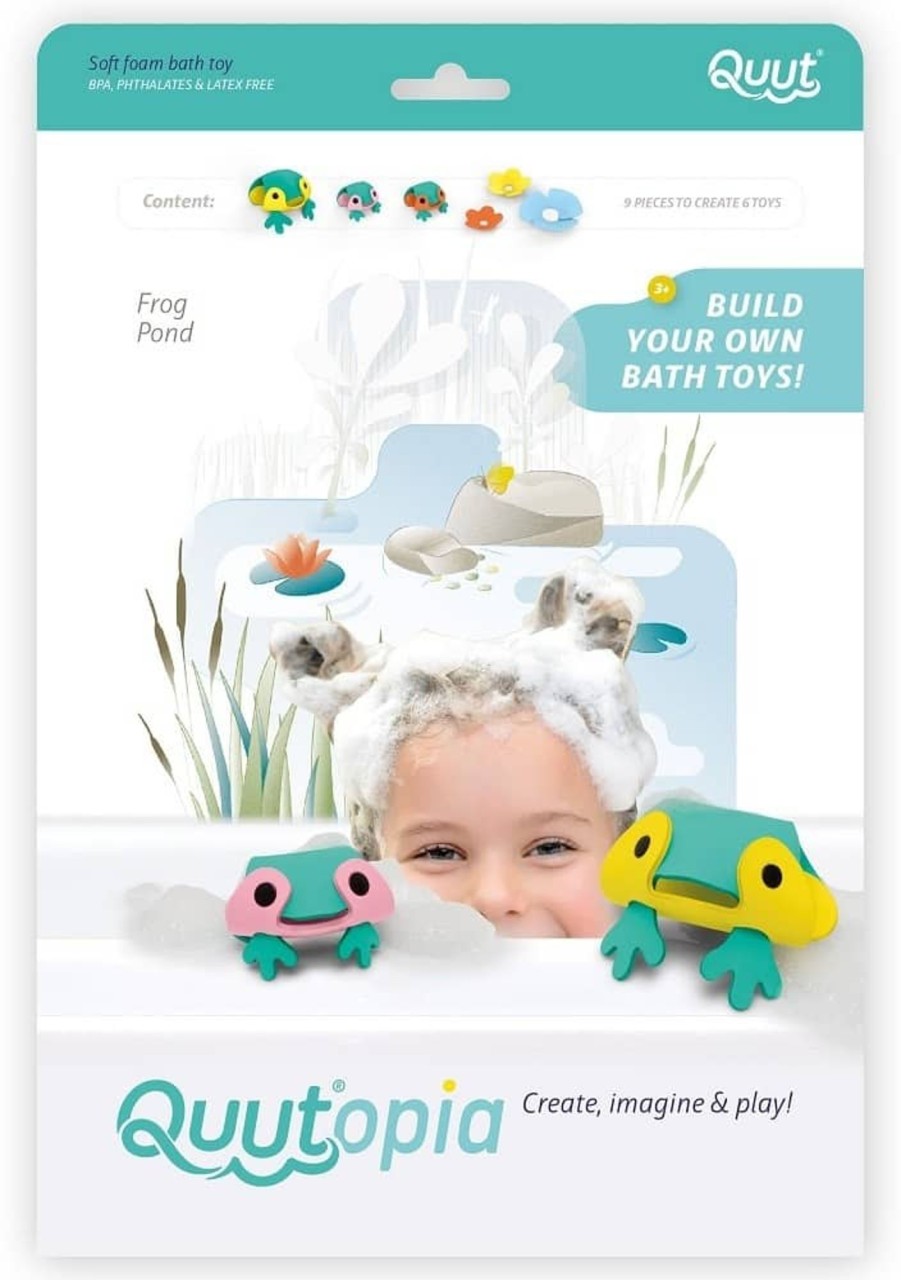 Toys & Play Quutopia Bath Toys | Frog Pond Bath Set