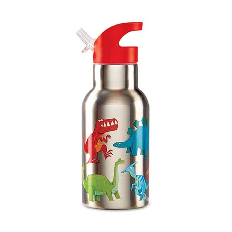 Mealtimes & Care Crocodile Creek Water Bottles | Stainless Bottle - Dinosaurs