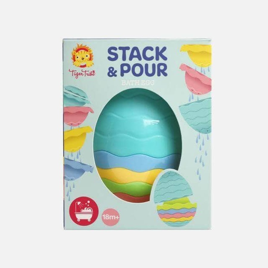 Outdoor Tiger Tribe Sand & Water Play | Stack & Pour - Bath Egg