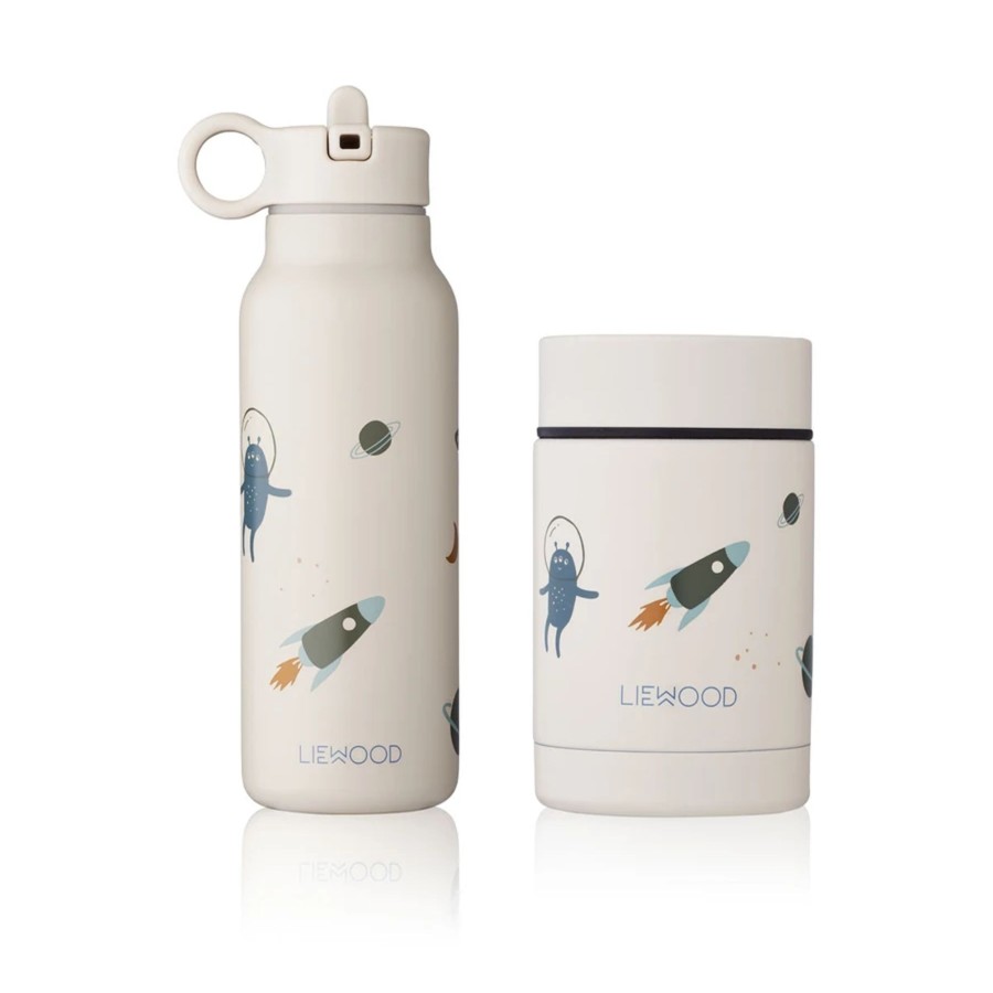 Mealtimes & Care Liewood Water Bottles | Marlow Set - Space Sandy Mix