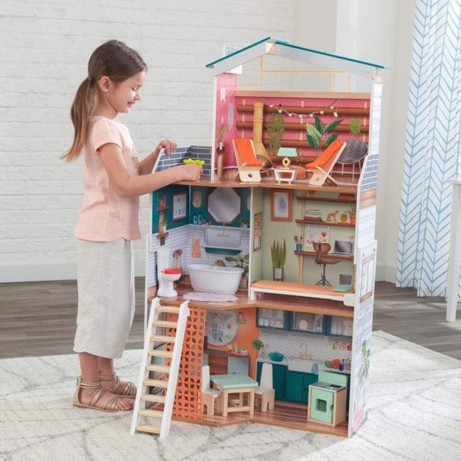 Toys & Play Kids Kraft Dolls Houses | Marlow Dollhouse - Includes Furniture & Accessories