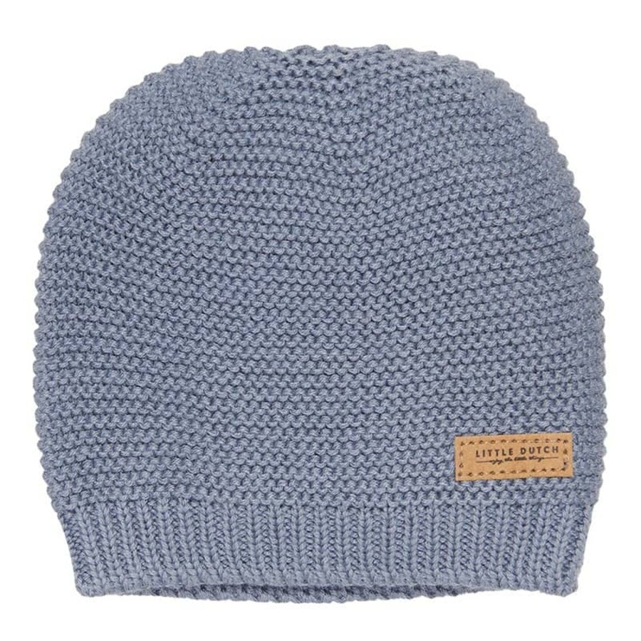 Clothing & Accessories Little Dutch Baby 0-2 Years | Knitted Baby Cap Blue