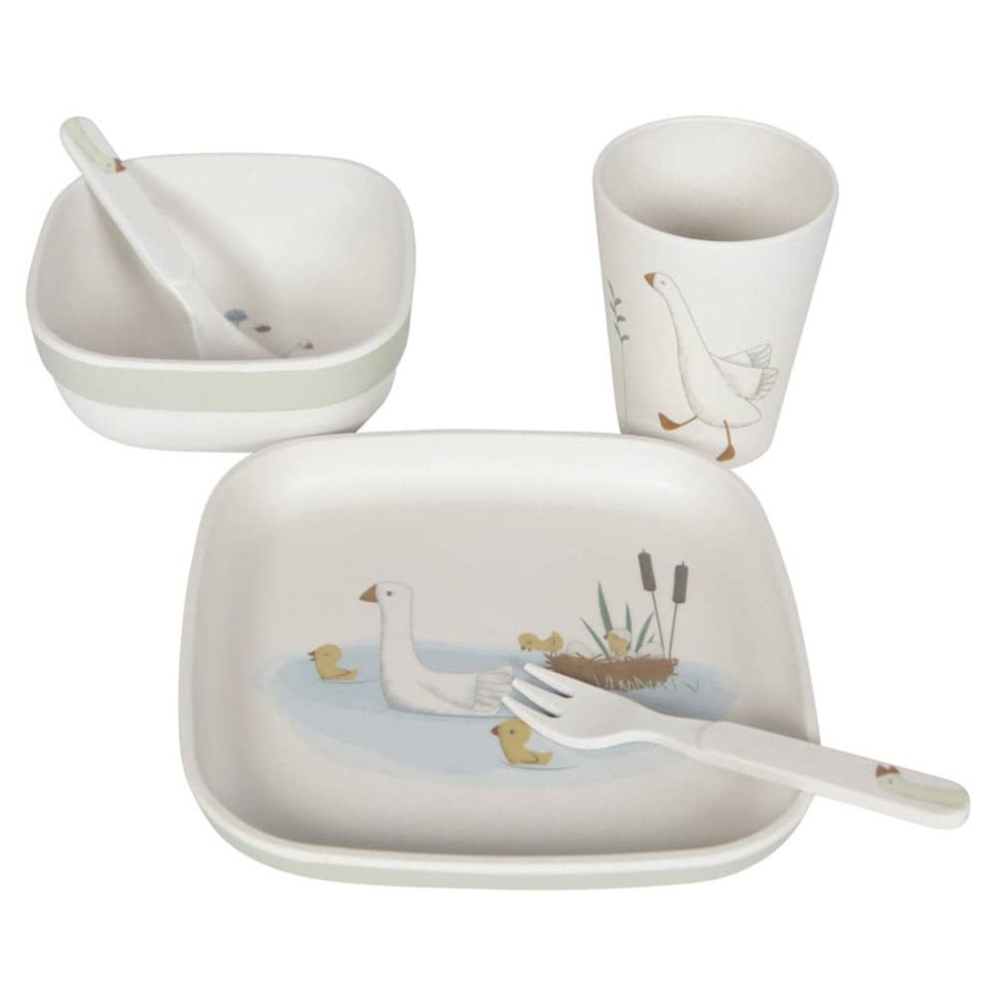 Mealtimes & Care Little Dutch Dinner Sets | Bamboo Tableware Set Little Goose