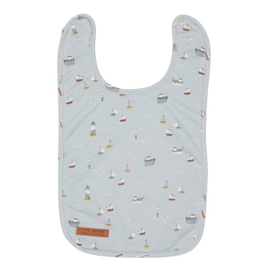 Mealtimes & Care Little Dutch Bibs & Overalls | Bib Sailors Bay Blue