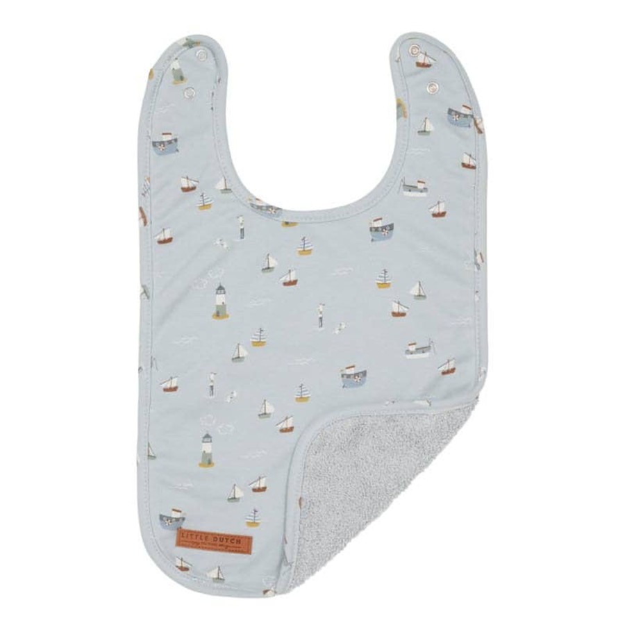 Mealtimes & Care Little Dutch Bibs & Overalls | Bib Sailors Bay Blue