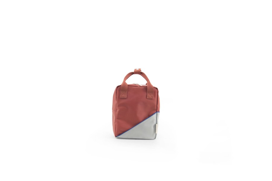 Clothing & Accessories Sticky Lemon Kids Backpacks | Small Backpack Diagonal Faded Red / Powder Blue