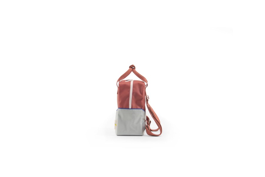 Clothing & Accessories Sticky Lemon Kids Backpacks | Small Backpack Diagonal Faded Red / Powder Blue