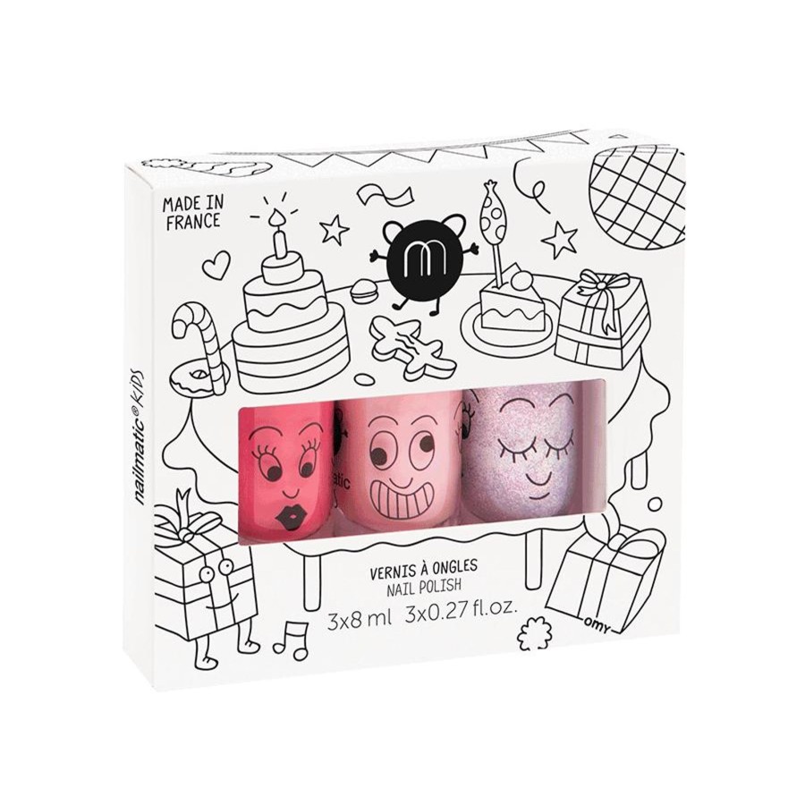 Clothing & Accessories Nailmatic Kids Beauty | Pink Nail Polish Party Set