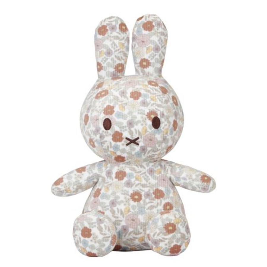 Toys & Play Little Dutch Baby Gyms & Toys | Cuddly Toy Miffy Vintage Little Flowers All-Over 35 Cm