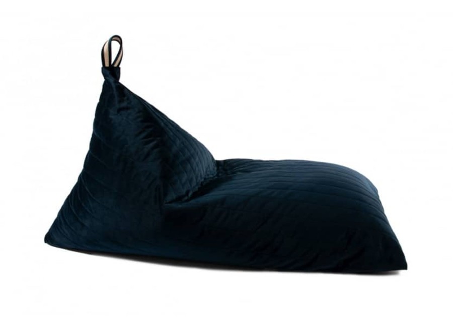 Nursery & Interior Nobodinoz Cushions | Essaouira Beanbag Velvet Night Blue