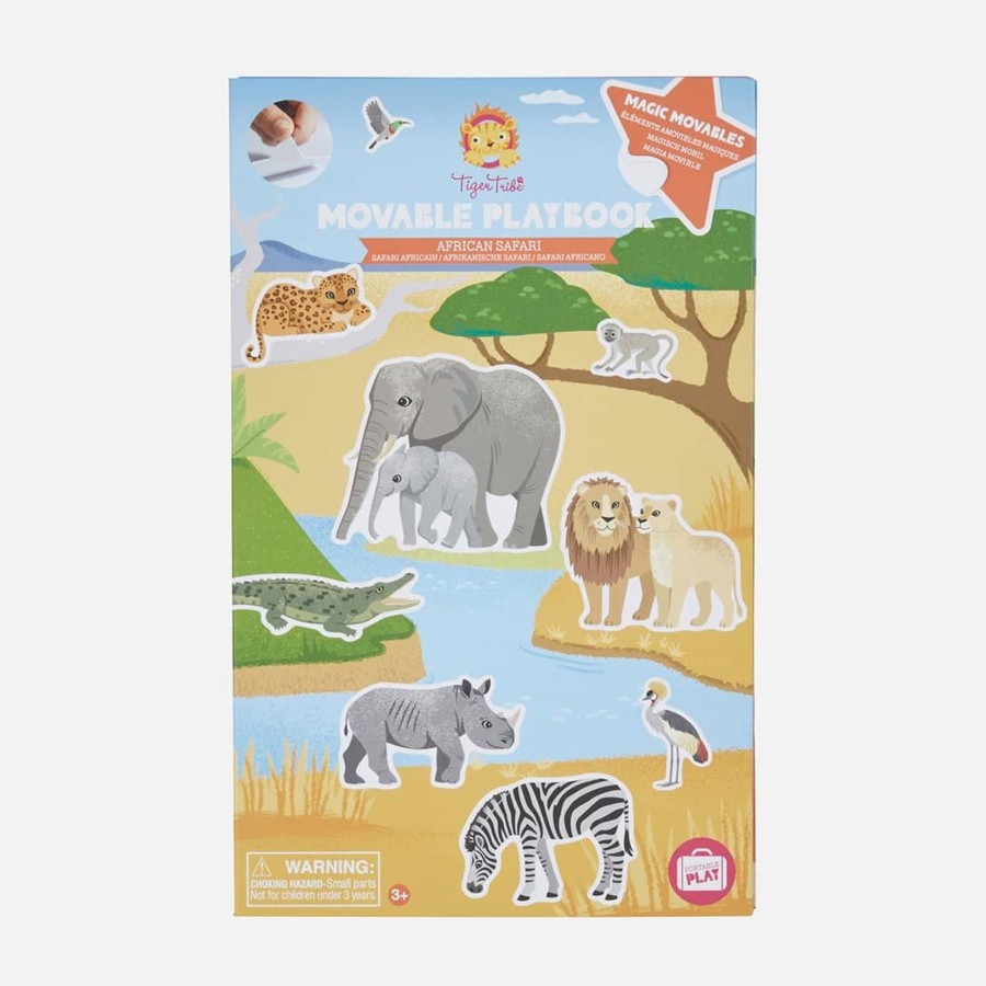 Outdoor Tiger Tribe Kids Accessories & Travel Activities | Movable Playbook - African Safari