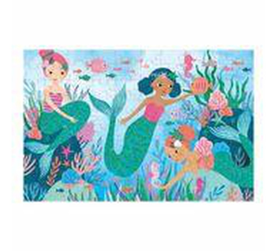 Toys & Play Mudpuppy Puzzles & Games | Mermaids Glitter Puzzle