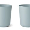 Mealtimes & Care Liewood Dinner Sets | Stine Cup 2 Pack - Rabbit Sea Blue