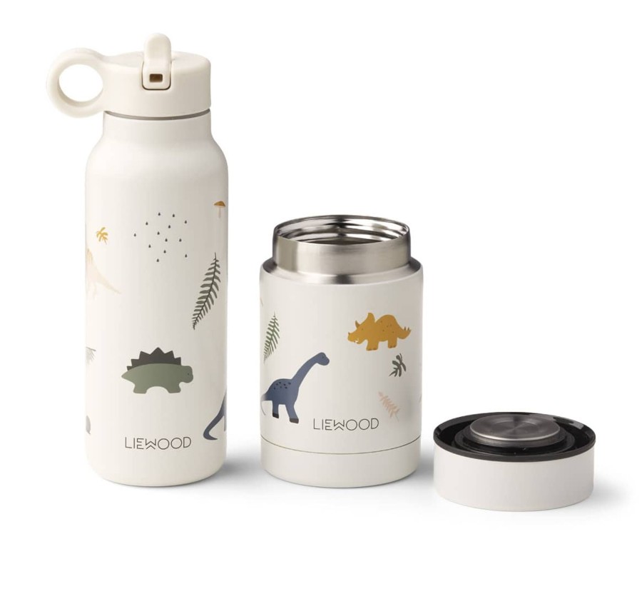 Mealtimes & Care Liewood Water Bottles | Marlow Set - Dino Mix