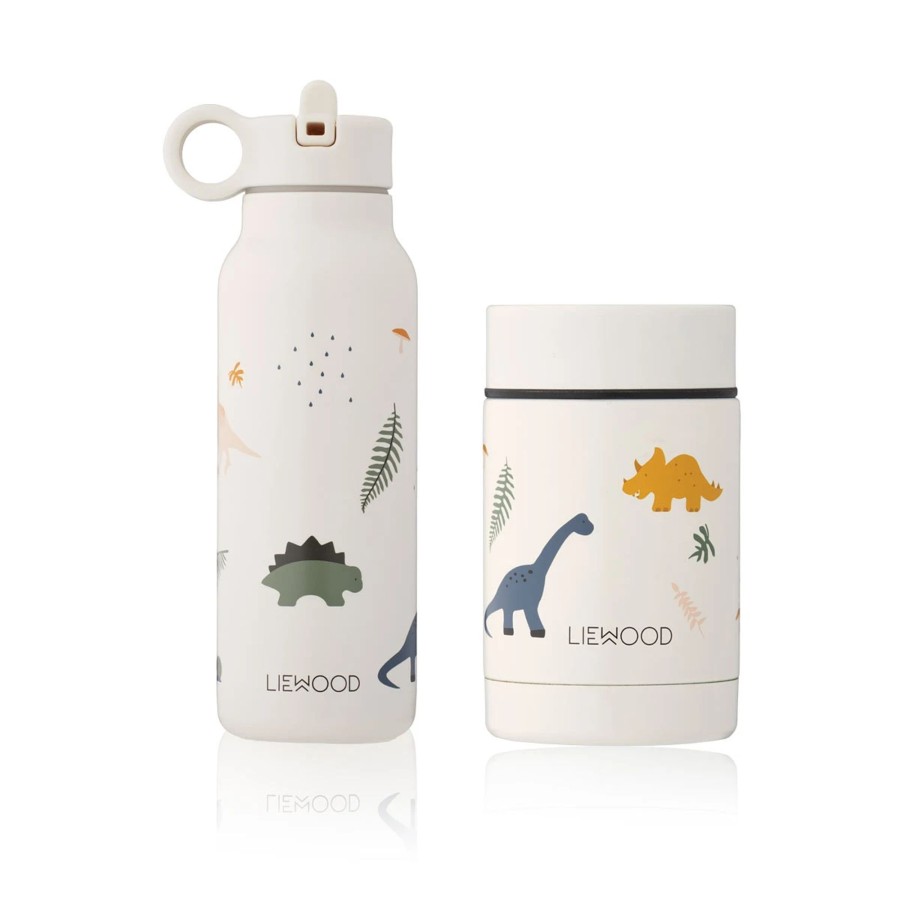 Mealtimes & Care Liewood Water Bottles | Marlow Set - Dino Mix