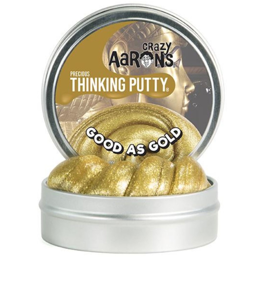 Toys & Play Crazy Aaron Putty & Playdough | Thinking Putty- Good As Gold 8Cm