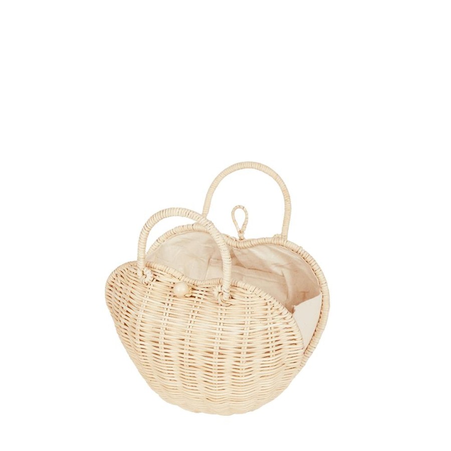 Outdoor Olli Ella Picnic Tupperware & Blankets | Rattan Luvya Bag -Straw