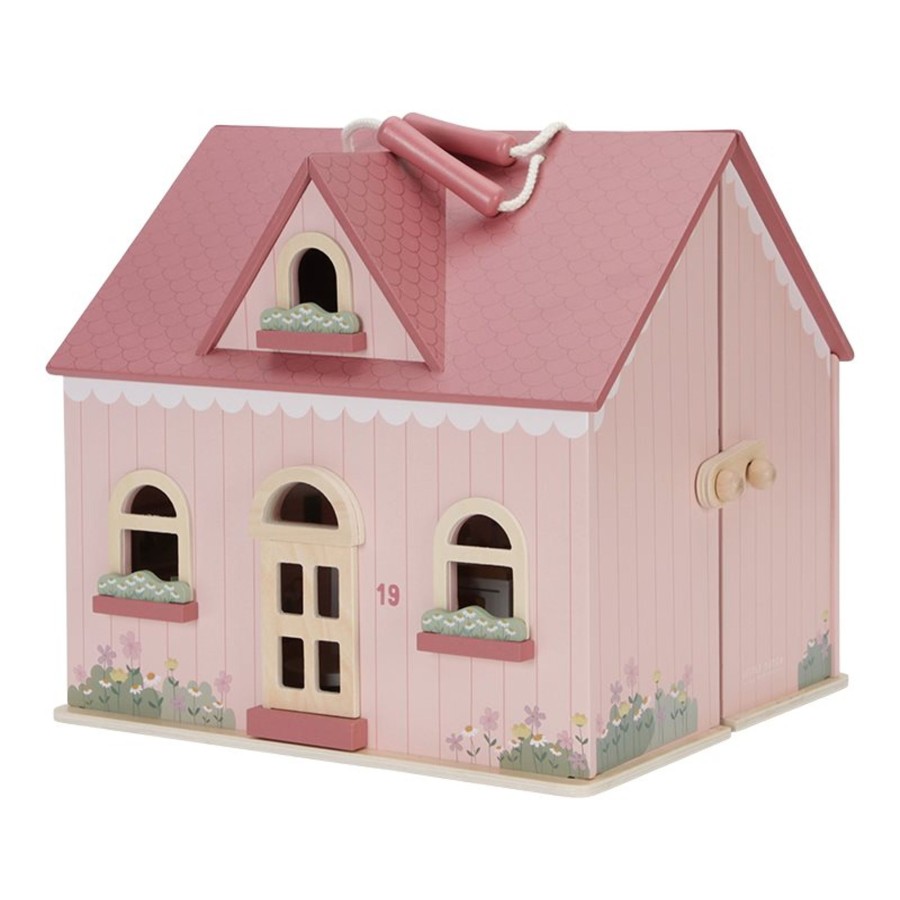 Toys & Play Little Dutch Wooden Toys | Wooden Portable Dollhouse