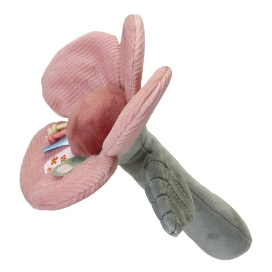 Mealtimes & Care Little Dutch Pram Accessories | Rattle Toy Pink Flower