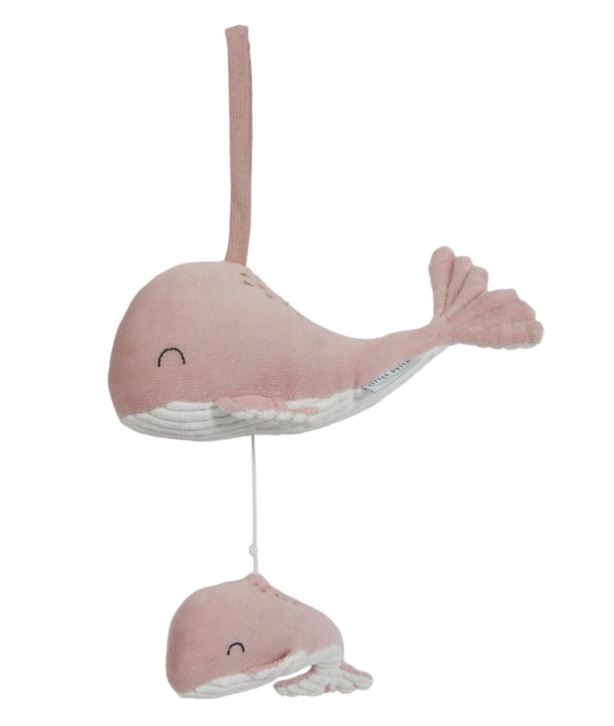 Nursery & Interior Little Dutch Mobiles | Music Box Whale Ocean Pink