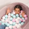 Toys & Play Misioo Ball Pits | Pink Velvet Ball Pit 90X40 | Rainbow Pinks