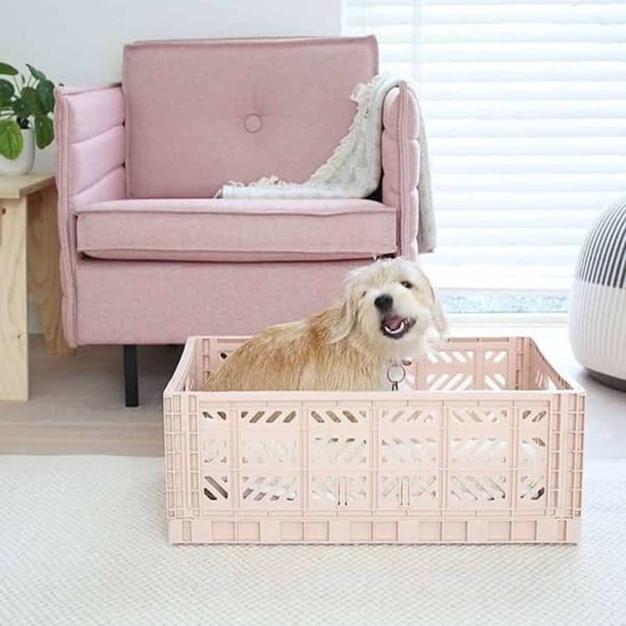 Nursery & Interior Aykasa Crates | Maxi Folding Crate - Milk Tea