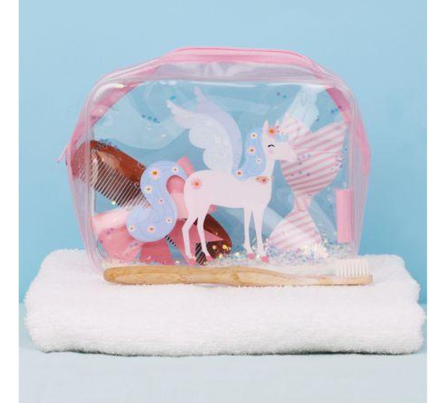 Clothing & Accessories A Little Lovely Company Kids Backpacks | Toiletry Bag - Unicorn