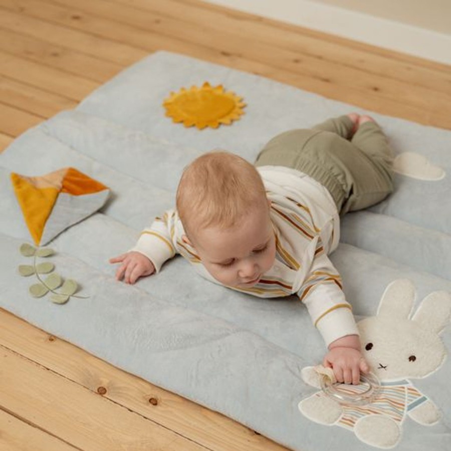 Outdoor Little Dutch Accessories | Miffy Playpen Mat Vintage Sunny Stripes