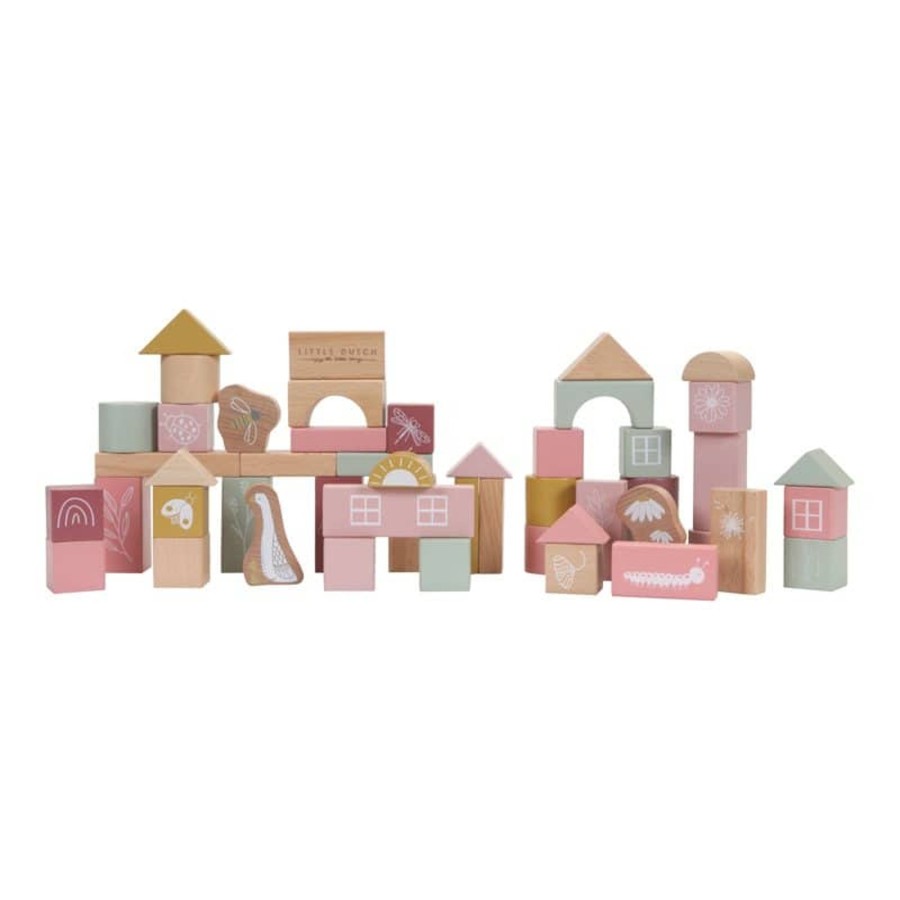 Toys & Play Little Dutch Wooden Toys | Building Blocks Pink