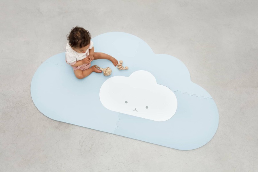 Nursery & Interior Quut Playmats | Play Mat - Cloud Small 145X90 - Light Blue