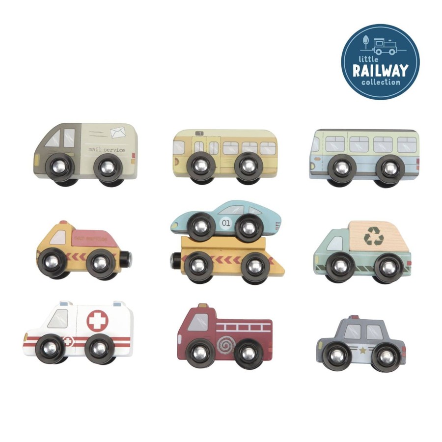 Toys & Play Little Dutch Cars & Transport | Railway Extension - Vehicles Set